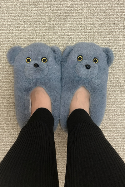 ALB TERLİK AYAKKABI SAN. TİC. LTD. ŞTİ. Милий ведмедик Пандуф - плюшеві, жіночі, унісекс та чоловічі домашні капці Пандуф, м'які зимові домашні капці