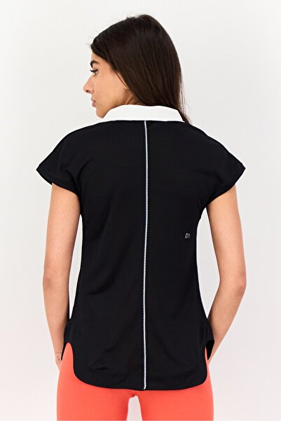 Asics Women Sportswear Fit Sleeveless Training Polo Shirt, Black