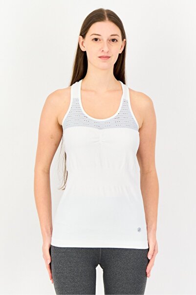 Asics Women Sportswear Fit Brand Logo Sleeveless Training Tank Top, White