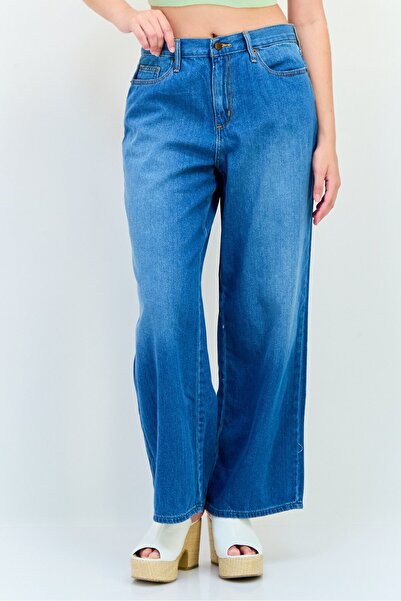 Universal Thread بنطلون جينز نسائي قصير غير قابل للتمدد، قصة مريحة ، قابل للغ...