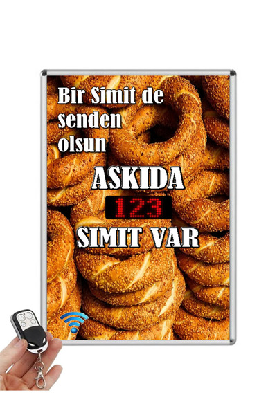 VALERM Askıda Simit Led Sayıcı (uzaktan Kumandalı)