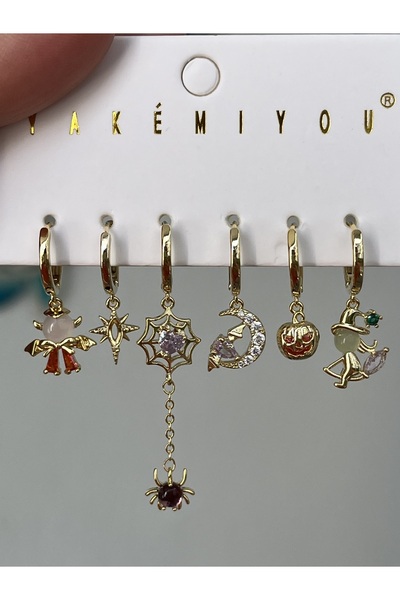 Twinssis Accessories 6’lı Hallowen Küpe Seti