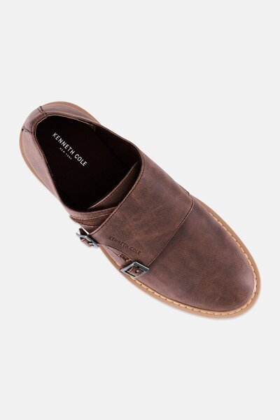 Kenneth Cole Kids Boy Pace Double Strap Velcro Shoes, Brown