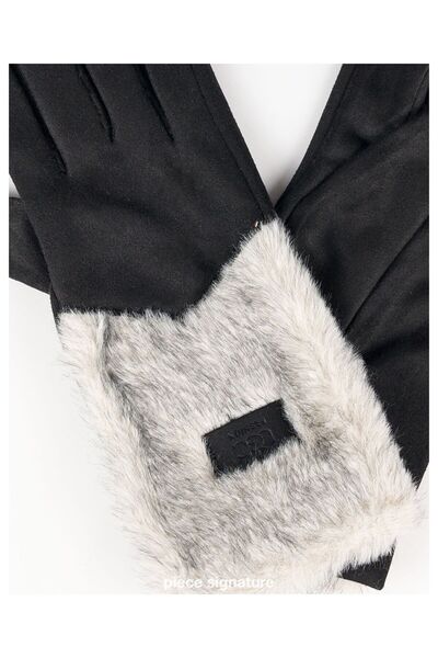 PIECE SIGNATURE قفازات فاخرة للنساء (95% بوليستر 5% سباندكس)