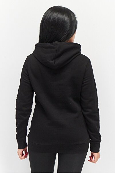 Puma Women Sportswear Fit Long Sleeve Hooded Training Sweatshirt, Black Combo