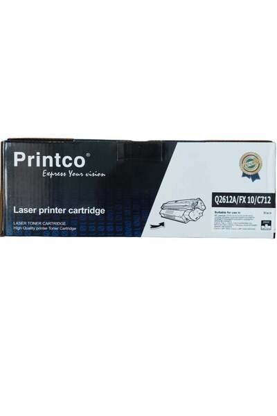 Printco خرطوشة حبر متوافقة HP 12A (Q2612A) بديلة لطابعات HP LaserJet وCanon FX10