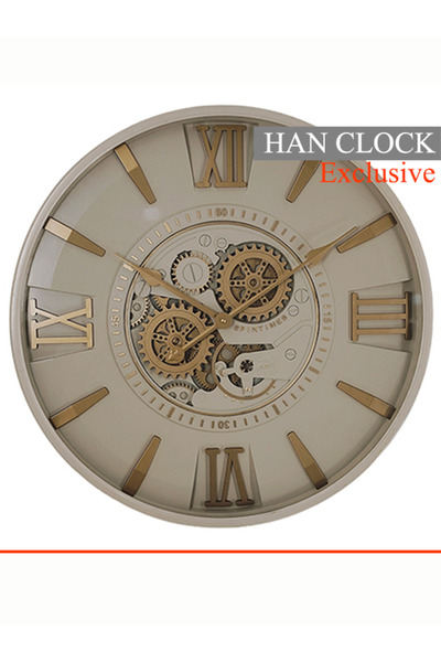 Han Clock METAL ÇARKLI DUVAR SAATİ 60X60