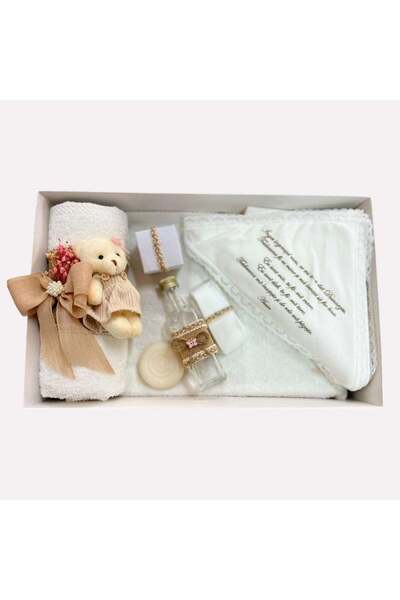 KidsMagazin Set de ceremonie artizanală cu decor - Ursuleț și flori