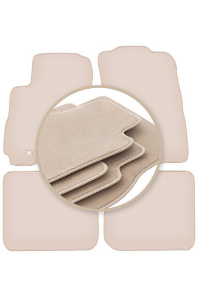 Other Covorașe auto PREMIUM bej pentru: Mitsubishi Outlander I SUV 2001-2006