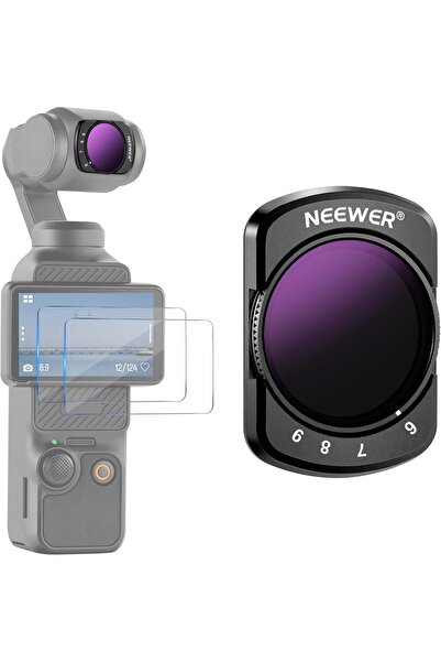 NEEWER فلتر مغناطيسي متغير ND64-ND512 لـ DJI Osmo Pocket 3، زجاج بصري عالي ال...