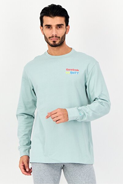 Reebok Men Sportswear Fit Long Sleeve Outdoor T Shirt, Sage