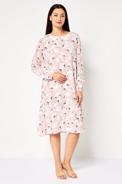 Karl Lagerfeld Women Floral Pattern Midi Dress, Multicolor