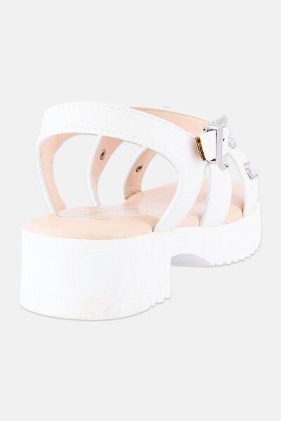 Jessica Simpson Kids Girl Adjusted Buckle Sandals, Off White