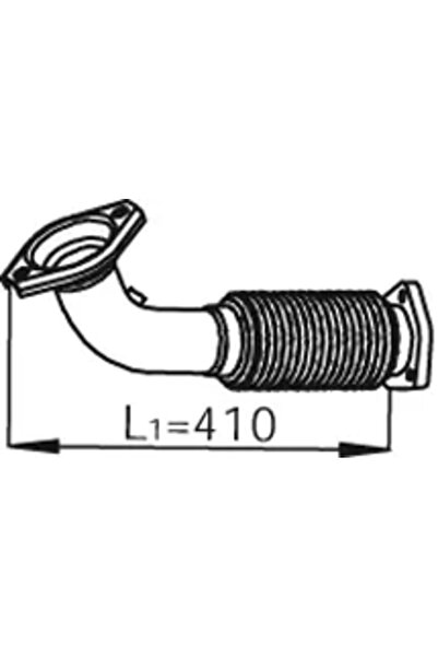 Dinex Racord Evacuare Fata Iveco Daily 4 Caroserie/Daily 4 Platou / Sasiu