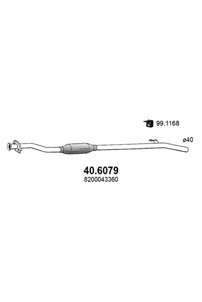 ASSO Toba Esapamet Intermediara Renault Clio Symbol 1/Symbol 2 2000-2014