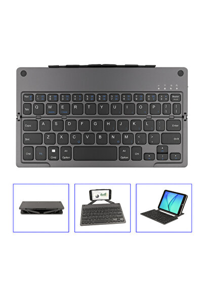 Teknova Teknova Foldable Keyboard, Phone and Tablet Support, Bluetooth, Compatible with Android, iOS, Windows