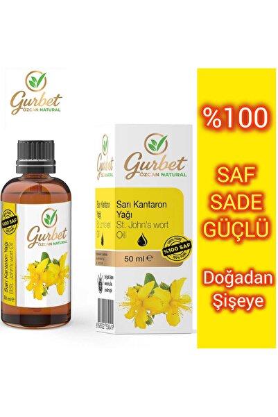 gurbet özcan natural Sarı Kantaron Yağı %100 Saf Doğal Seyreltilmemiş 50 ml (St. John's wort Oil)