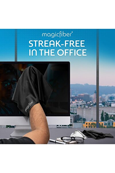 MagicFiber Extra Large Microfiber Cleaning Cloth - Premium Cloth for TV, Screens, Windows, Mirrors &