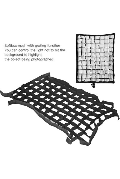 Generic Honeycomb Grid for Softbox 50×70 cm, Foldable Nylon with Mounting Straps (Portrait & Video)