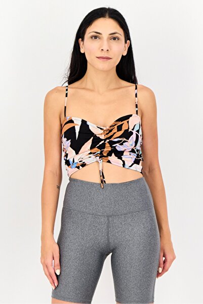 BİLLABONG Women Sweetheart Neck Sleeveless Allover Print Top, Multicolor