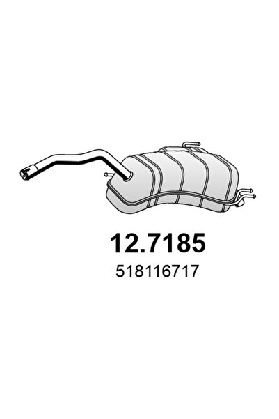 ASSO Toba Esapament Finala Fiat Doblo Cargo/Doblo Bus/Doblo Platou / Sasiu Op...