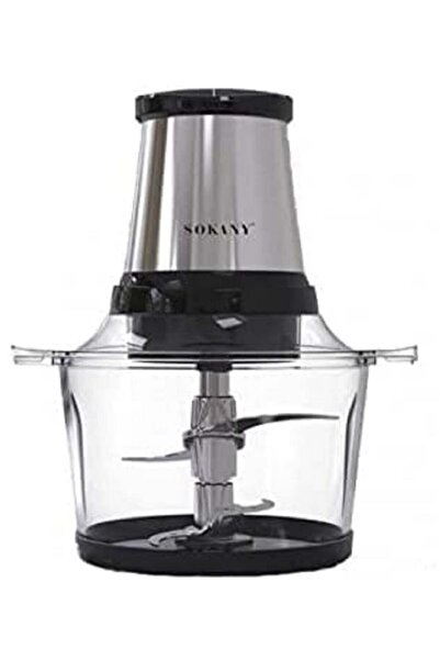 SOKANY مفرمة طعام LB7004A - 800 واط، سعة 2 لتر، زجاج مقاوم للصدمات، 4 شفرات