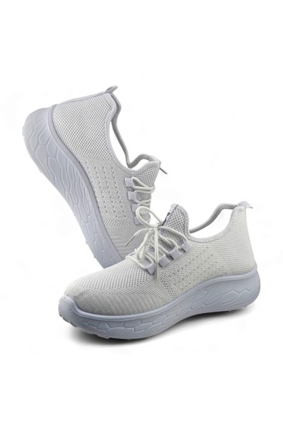 Stone Lightweight Knitted Sneakers