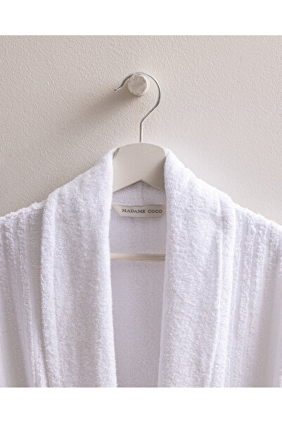 Madame Coco Ανδρικό μπουρνούζι Deep Shalwar 100% βαμβάκι - Λευκό