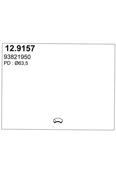 ASSO Racord Evacuare Spate Iveco Daily 2 Caroserie/Daily 2 Platou / Sasiu/Dai...