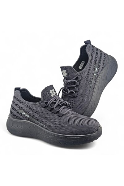 Stone Lightweight Knitted Sneakers