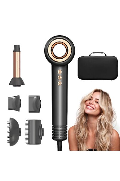 A Uscator de par profesional LANSAM PRO LS6001, 1400W, 110000 RPM, Tehnologie...