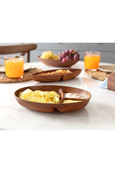 Madame Coco Angers Three-Compartment Oval Snack Bowl