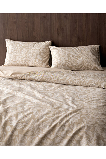 Madame Coco Delisle Çift Kişilik Pamuklu Nevresim Takımı - Bej