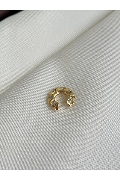 Twinssis Accessories Mers Taşlı Earcuff Kıkırdak Küpe
