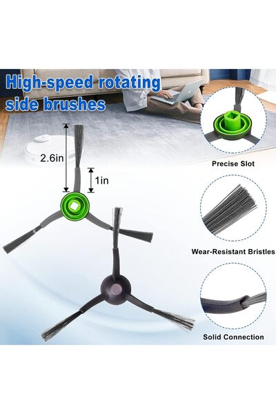 Generic DEEBOT T8 N8 Replacement Parts for ECOVACS Deebot (Dust-Bags, Main Brush, Side Brushes, HEPA Filters