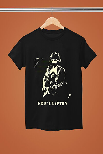 MAGORS ERIC CLAPTON, BUMBAC IMPRIMAT, MÂINĂ SCURTĂ, FORMĂ REGULARĂ tricou