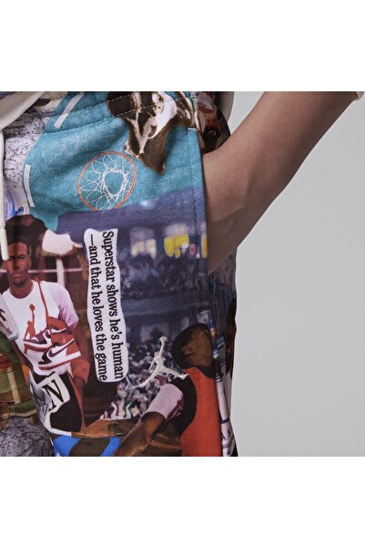 Nike Jordan double thread non-rising collage printed children's track shorts 95d397