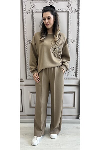 styleFlex Trening dama din vascoza elastica cu floare aplicata