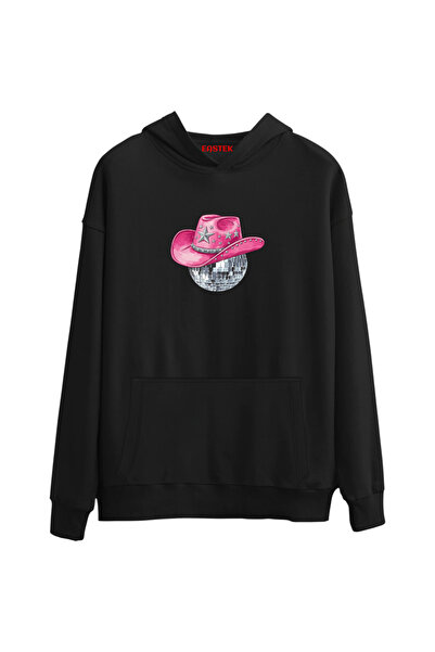 Açık Garaj Disco Cowboy Hoodie Premium 3 Thread Ş Fleece-Lined K Hooded Unisex, Women, Men Hoodie Sweatshirt