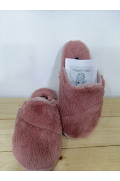 GEZER YENİ SEZON PELUŞLU KIŞLIK RAHAT TABAN KADIN EV TERLİĞİ