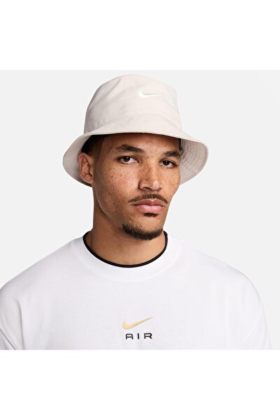 Nike Apex Square Swoosh Unisex Bucket, Light Brown (Strap), Size S