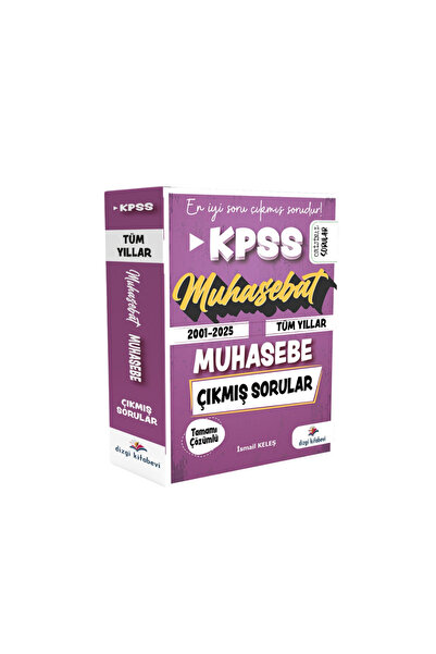 Dizgi Kitap Muhasebat KPSS A Sayıştay Çözümlü Tüm Yıllar (2001-2025) Çıkmış M...