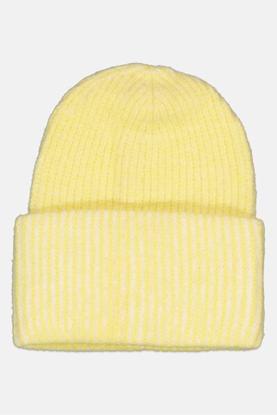 Asos Design Men Textured Beanie, Yellow