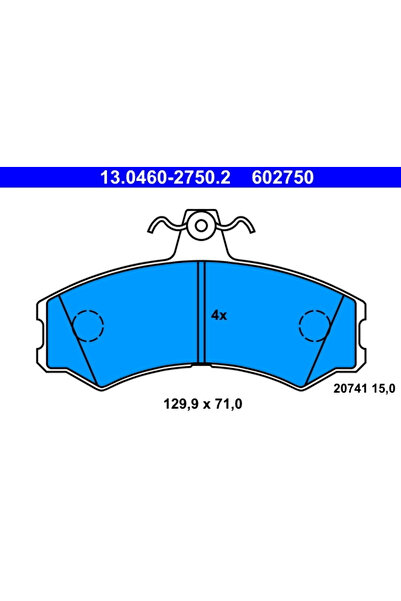 Ate Set Placute Frana Frana Disc Iveco Massif Single Cab/Massif Station/Massi...