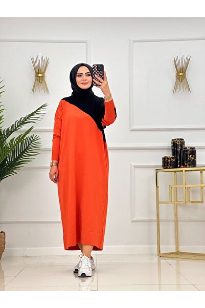 Valens Butik Piece Patterned Hijab Tunic Dress Bouquet