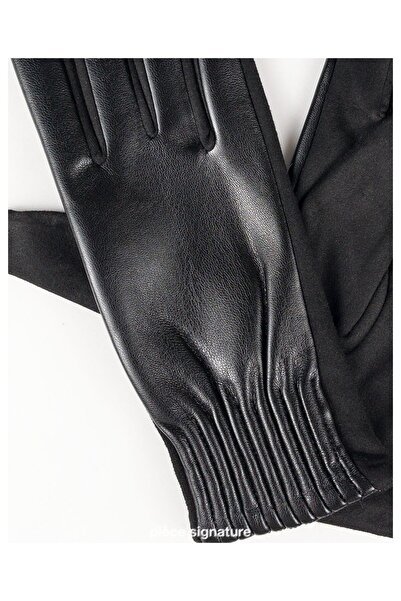 PIECE SIGNATURE قفازات فاخرة للنساء (95% بوليستر 5% سباندكس)