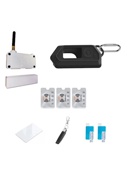 UnderShop Flipper Zero Accessories Set: Black Silicone Case V2, Wi‑Fi Dev Case, 433MHz Antenna, Remote,