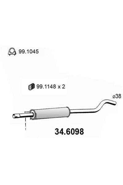 ASSO Toba Esapamet Intermediara Opel Corsa C