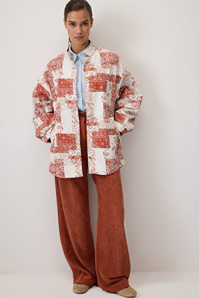 Touché Privé Shawl Pattern Bomber Jacket