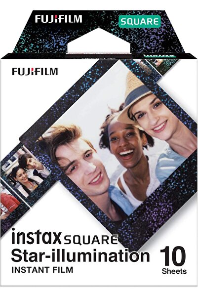 Fujifilm Instax Square Film, Starlight (10 Exposures) - Star Pattern